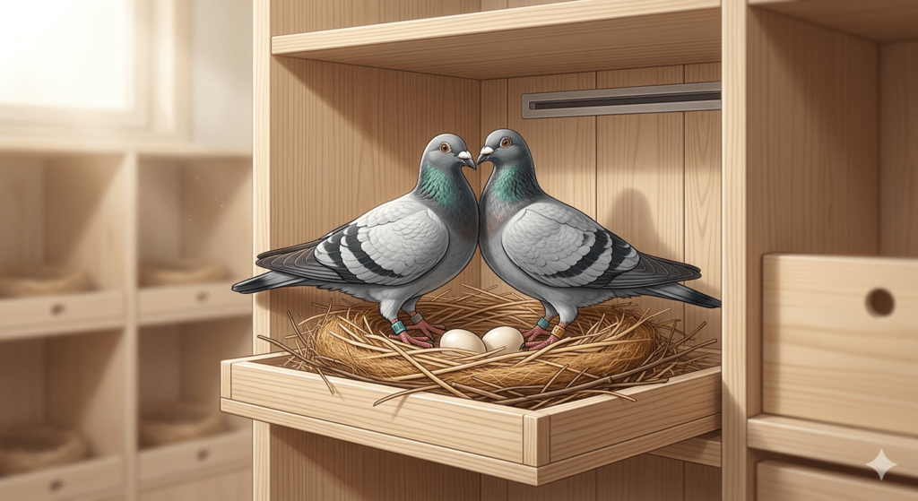nids pour pigeons voyageurs