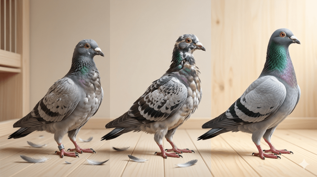 la mue du pigeon voyageur