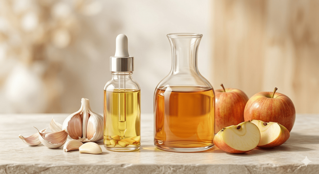 huile d'ail et vinaigre de cidre pour pigeons voyageurs