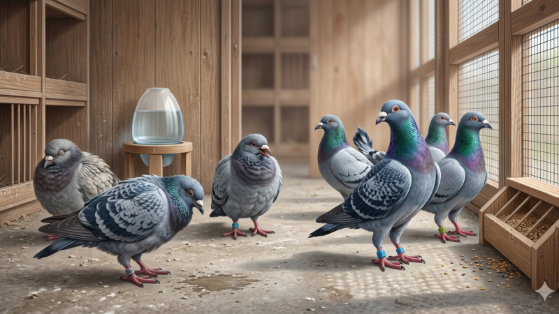 maladies pigeon voyageur symptômes traitements diagnostic